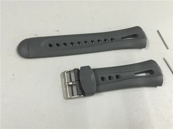 

Free Shipping Original 22mm Grey Silicone Rubber Watch Strap Waterproof Sports Watch Band For Wristswatch Spovan Mingo 1