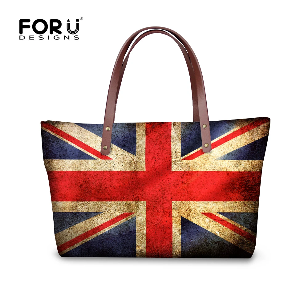 High Quality UK Flag Women Handbags Vintage Shoulder Bags Big Capacity Cross Body Travel Bag ...