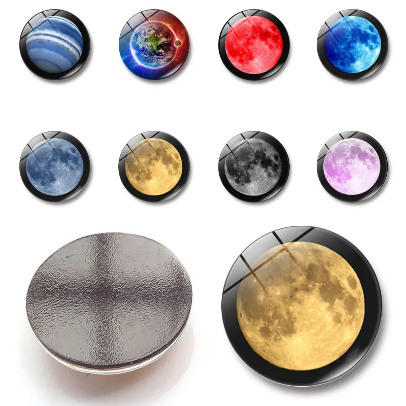 

1pc Fridge Sticker Mars Earth Fridge Magnet Nebula Galaxy Universe Outer Space Planets Refrigerator Magnets Note Holder Decor