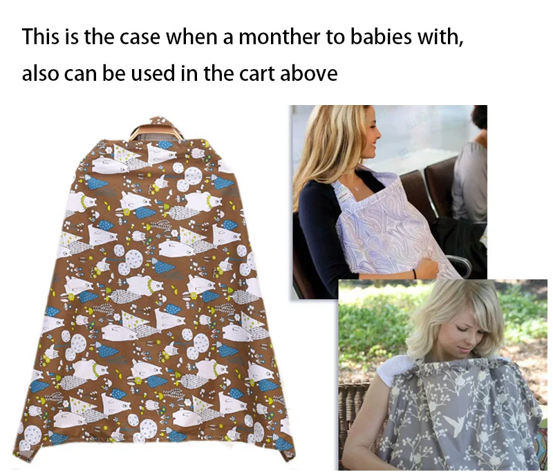 Детский чехол для грудного вскармливания, дышащий хлопковый передник для кормления грудью с регулируемой пряжкой, чехлы для новорожденных CL5409