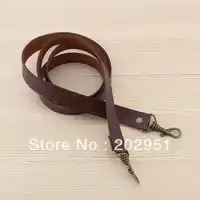 47" 120cm Dark coffee PU leather handbag belt , DIY bag straps 10pcs wholesale,Free shipping N2013PU01