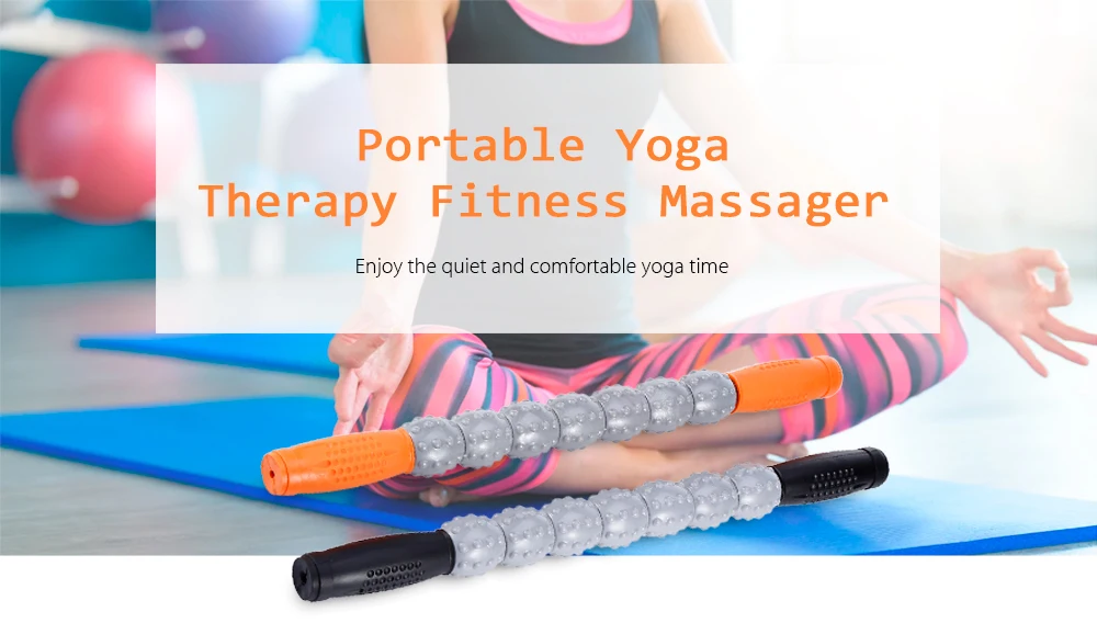 MILYSPORT Portable Therapy Fitness Massager Muscle Full Body Roller Pain Relief Stick