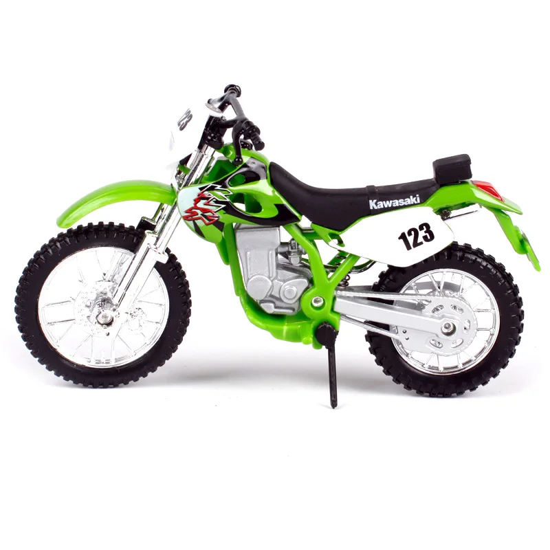 Maisto 1:18 green гоночный велосипед литье под давлением для Кавасаки KLX 250SR имитирующий
