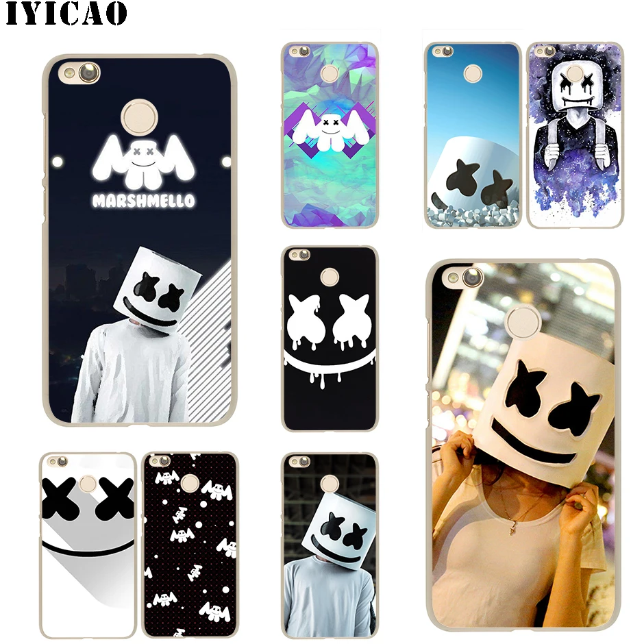 

IYICAO DJ Marshmello Coque Hard Case for Redmi 6A 4A S2 Note 7 3 4 4X 6 5 Pro 5A Prime Plus for Redmi Go