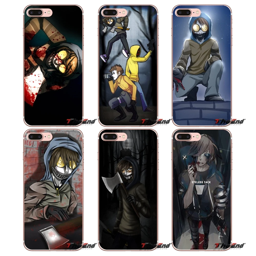 Мягкий чехол для iPhone X 4 4S 5 5S 5C SE 6 6S 7 8 Plus Samsung Galaxy J1 J3 J5 J7 A3 A5 2016 2017 Creepypasta Ticci Toby x reader|case