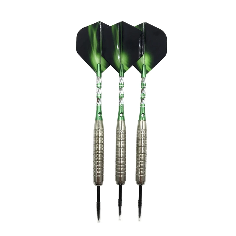 Yernea 3pcs Acél Csúcsos Darts beltéri sportok játékok 22g Kívánalom Nehezen Darts Nikkel plated Vasból való Puskacső Alumínium Rúdpár Sarki fény Épületszárny