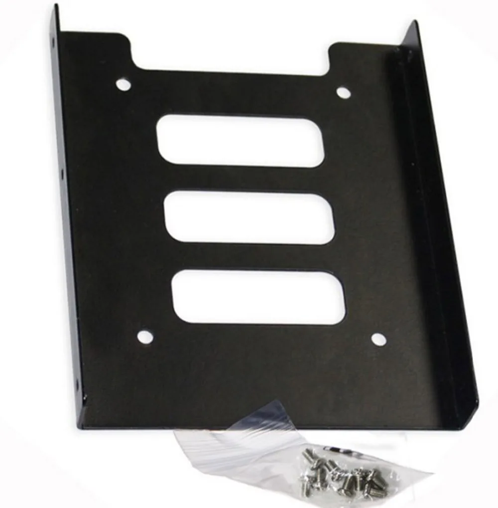 Hard Disk Case Adapter Mounting 2.5" To 3.5" SSD HDD Metal Hard Drive Holder For PC Laptop Protect Hard Disk Bracket