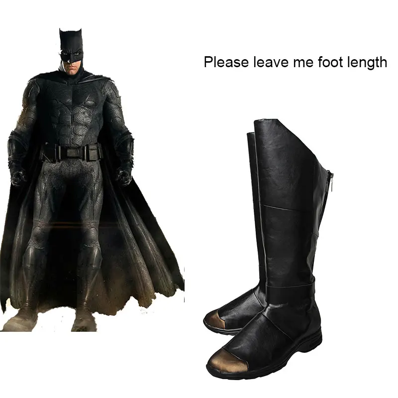 Justice League Batman Cosplay Shoes Halloween Carnival Boots Batman v Superman Dawn Superhero Bruce Cosplay Costume Accessories