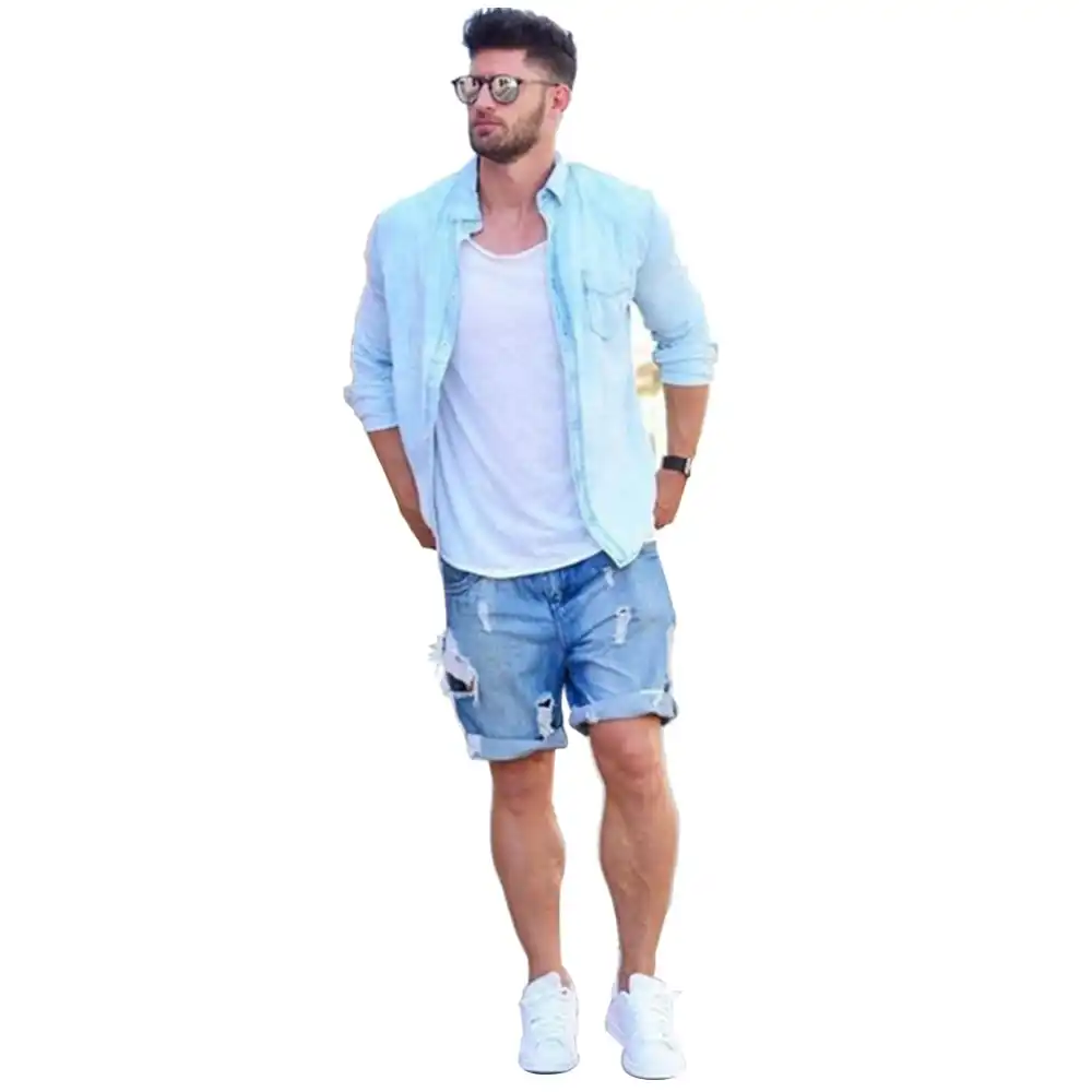 Plus Size Style Summer Men Short Jeans Men S Fashion Denim Pants Men Dark Blue Light Blue Short Pants Casual Shorts Aliexpress