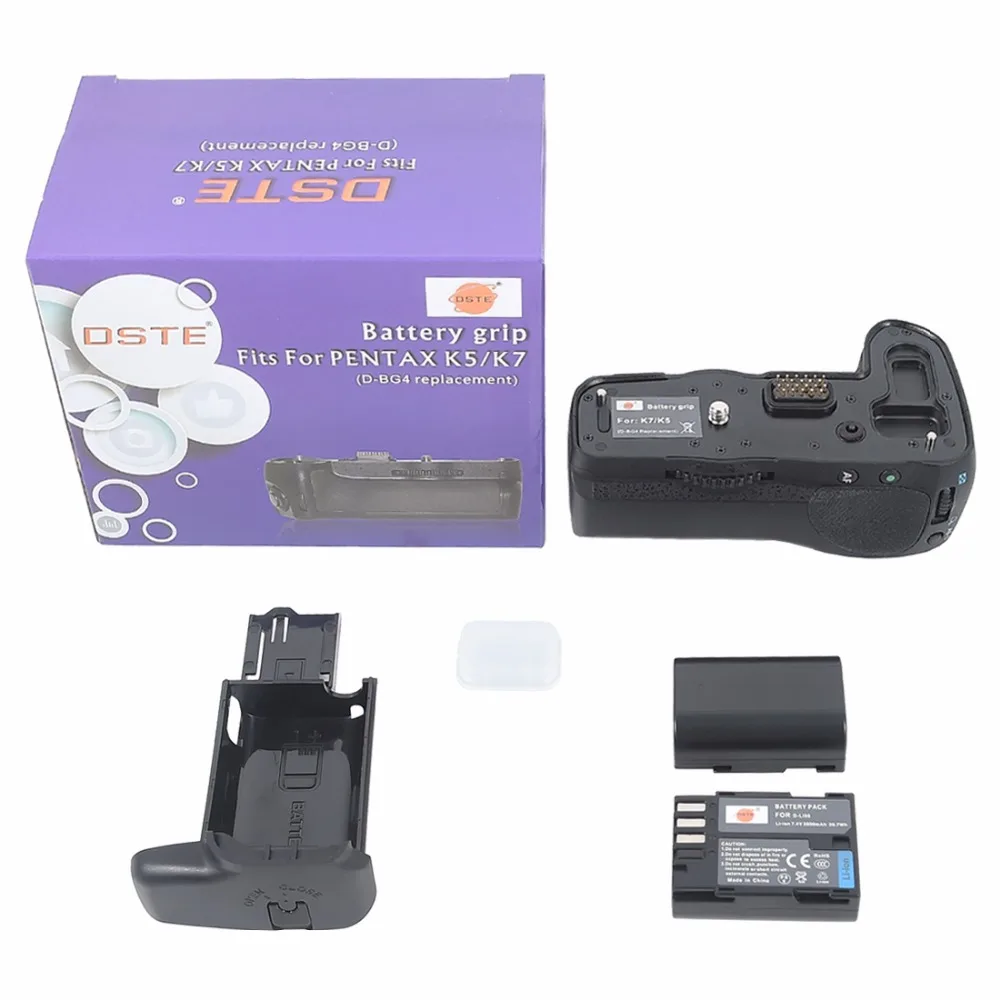 

DSTE D-BG4 Battery Grip + 2PCS D-LI90 Battery for PENTAX K7 K5 K5II K5IIS DSLR Camera