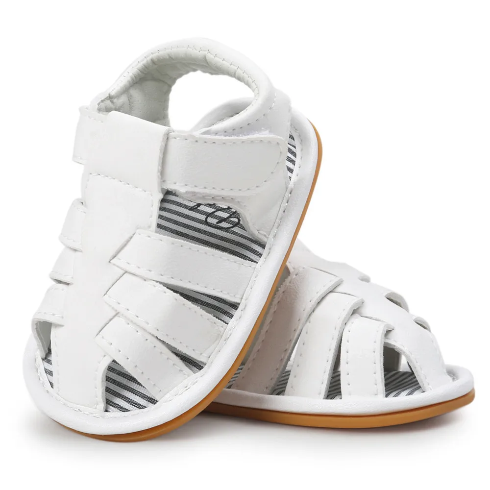LONSANT/ Летние повседневные сандалии для маленьких девочек и мальчиков; для новорожденных; для улицы; нескользящая Мягкая подошва; для малышей; модная удобная обувь