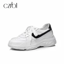 CZRBT/женская повседневная обувь; сезон лето; женская уличная обувь из натуральной кожи на плоской подошве; сезон весна-осень; обувь на плоской подошве со шнуровкой