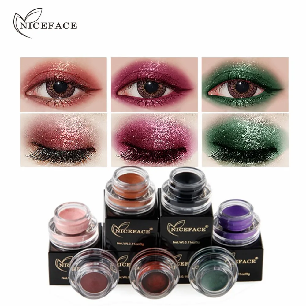 Buy NICEFACE 12 Colors Eyeshadow Cream Glitter