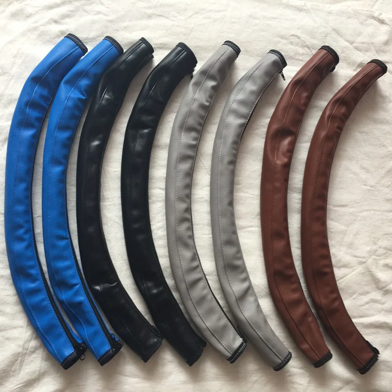 

2018 Baby Pram Handle PU Leather Pushchair Stroller Armrest Case Protective Cover For Pram Stroller Accessories baby