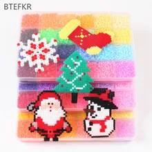 3D головоломки 2,6 мм Хама бусины игрушки 72 Цвета образования детей Diy Perler бисер игрушки Perles de Hama 1000 шт./пакет