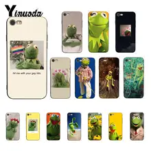 Yinuoda Kermit лягушка Забавный DIY печать рисунок чехол для телефона для iPhone 8 7 6 6S 6Plus X XS MAX 5 5S SE XR 10 чехол s