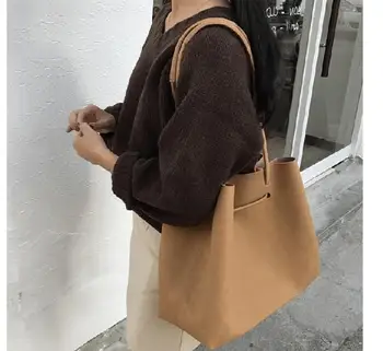 

Vintage Nubuck Leather women's handbags fashion vintage scrub handbag messenger bag women's casual big Top-Handle Bag bolsos