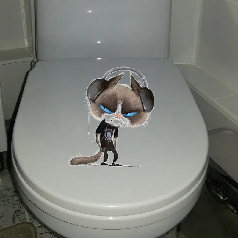 YOJA 19 5*23 6 см забавный модный Кот современный Декор стены для комнаты наклейка