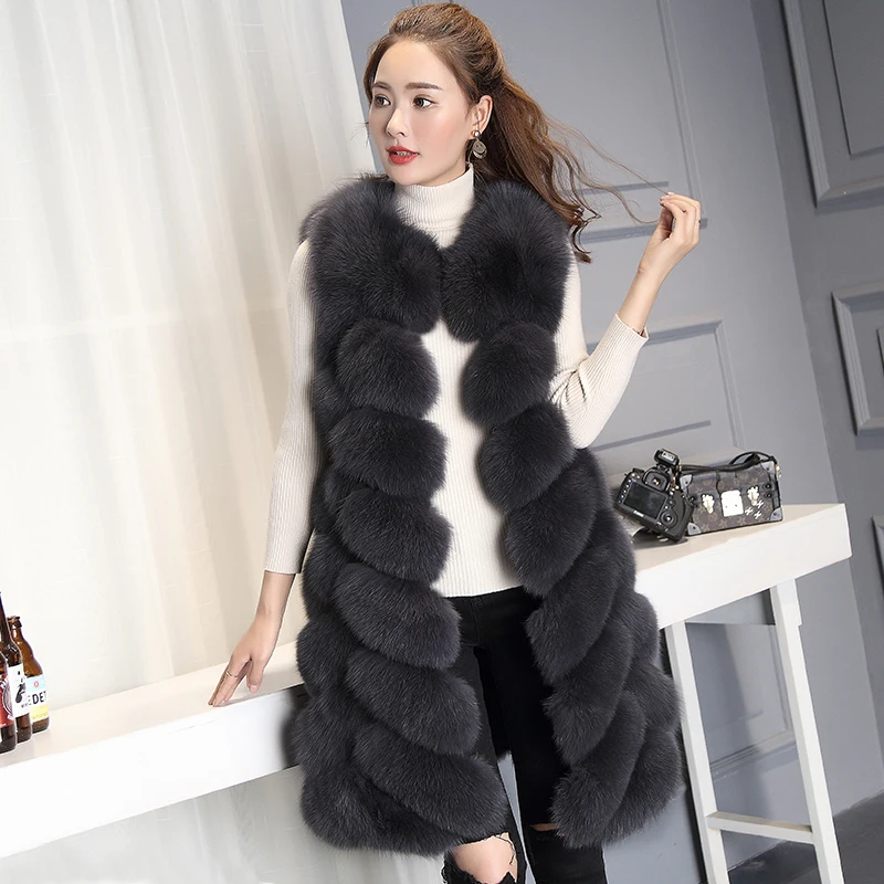 

The lady grey fox camisole, winter warm fox skin vest, vest