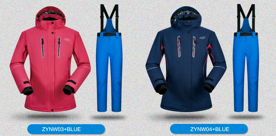 Высокое качество, водонепроницаемый лыжный костюм для женщин, зимняя спортивная одежда, женская одежда для сноуборда, куртка, Лыжный спорт, зимние брюки, одежда для лыж