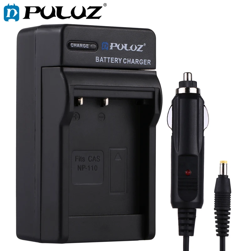 PULUZ Battery Car Charger For CASIO Digital Camera Car Charger For