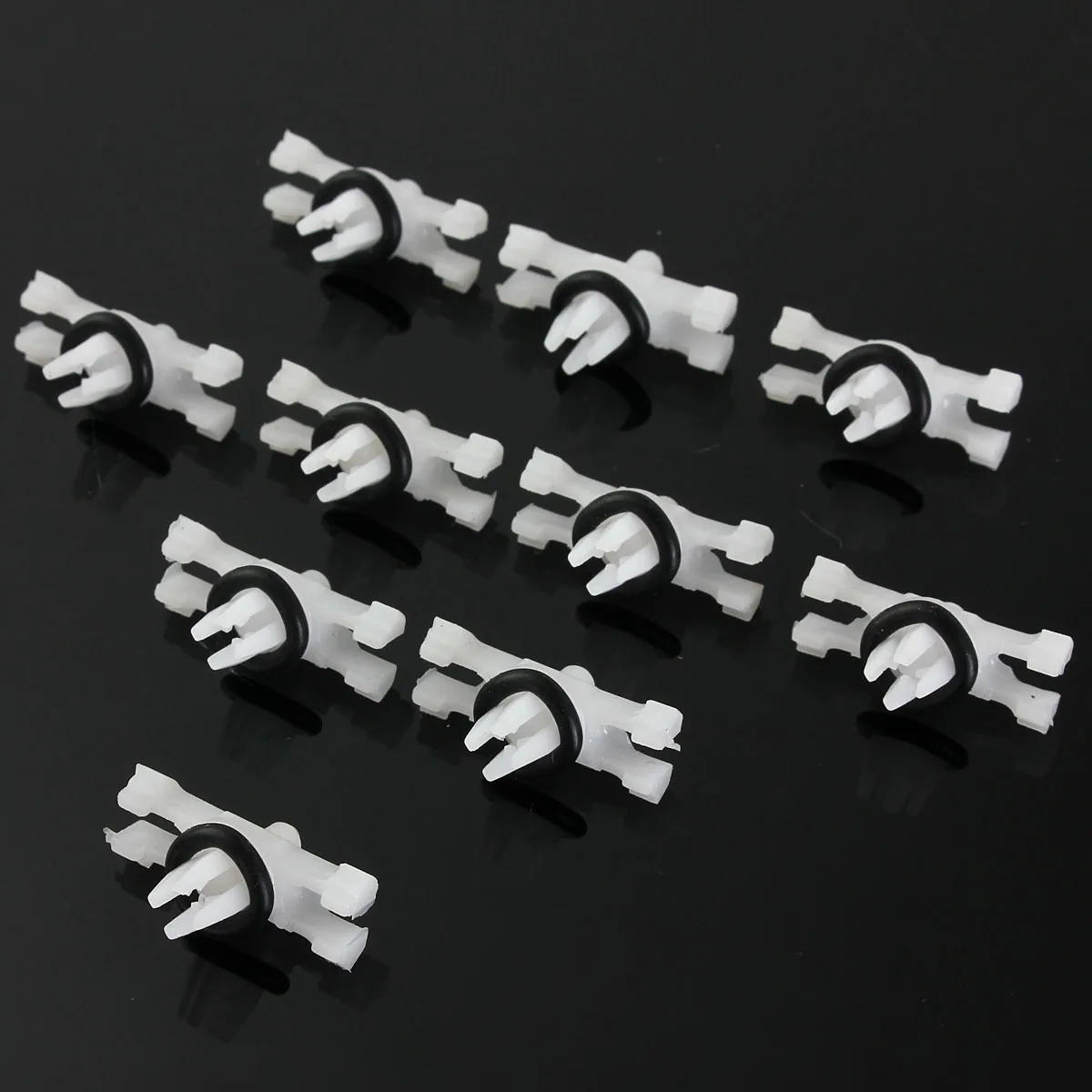 

10Pcs/set 51138204858 51134501967 Top Roof Rain Gutter Moulding Trims Fastener Clips for BMW E46 1998-2014