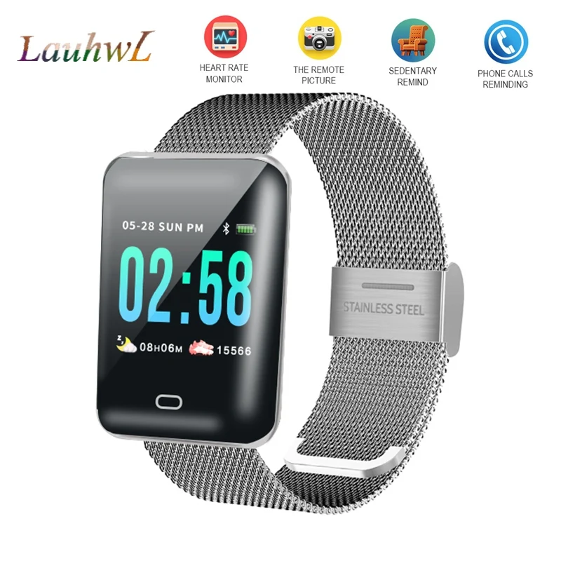 smart bison smart watch b8 black