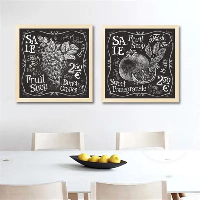 Ресторан Кухня Настенные рисунки свежие овощи холст живопись фрукты рекламный плакат Настенный декор DH2441