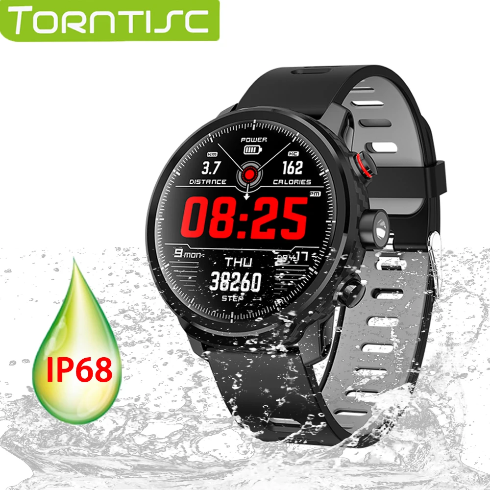 

Torntisc New L5 Smart Watch Waterproof IP68 For Android IOS Phone Bluetooth Heart Rate Blood Oxygen Tracker Smartwatch Men Women