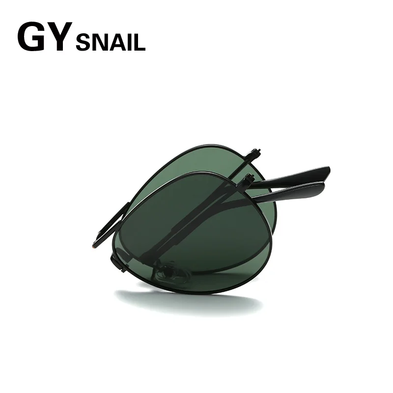 GYsnail складные пилотные солнцезащитные очки мужские Поляризованные брендовые