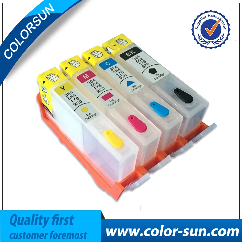 4PCS Refillable Ink Cartridge for HP920 HP 920 XL Inkjet Officejet 6000 6500 6500A 7000 7500 7500A Printer With reset Chip | Компьютеры и