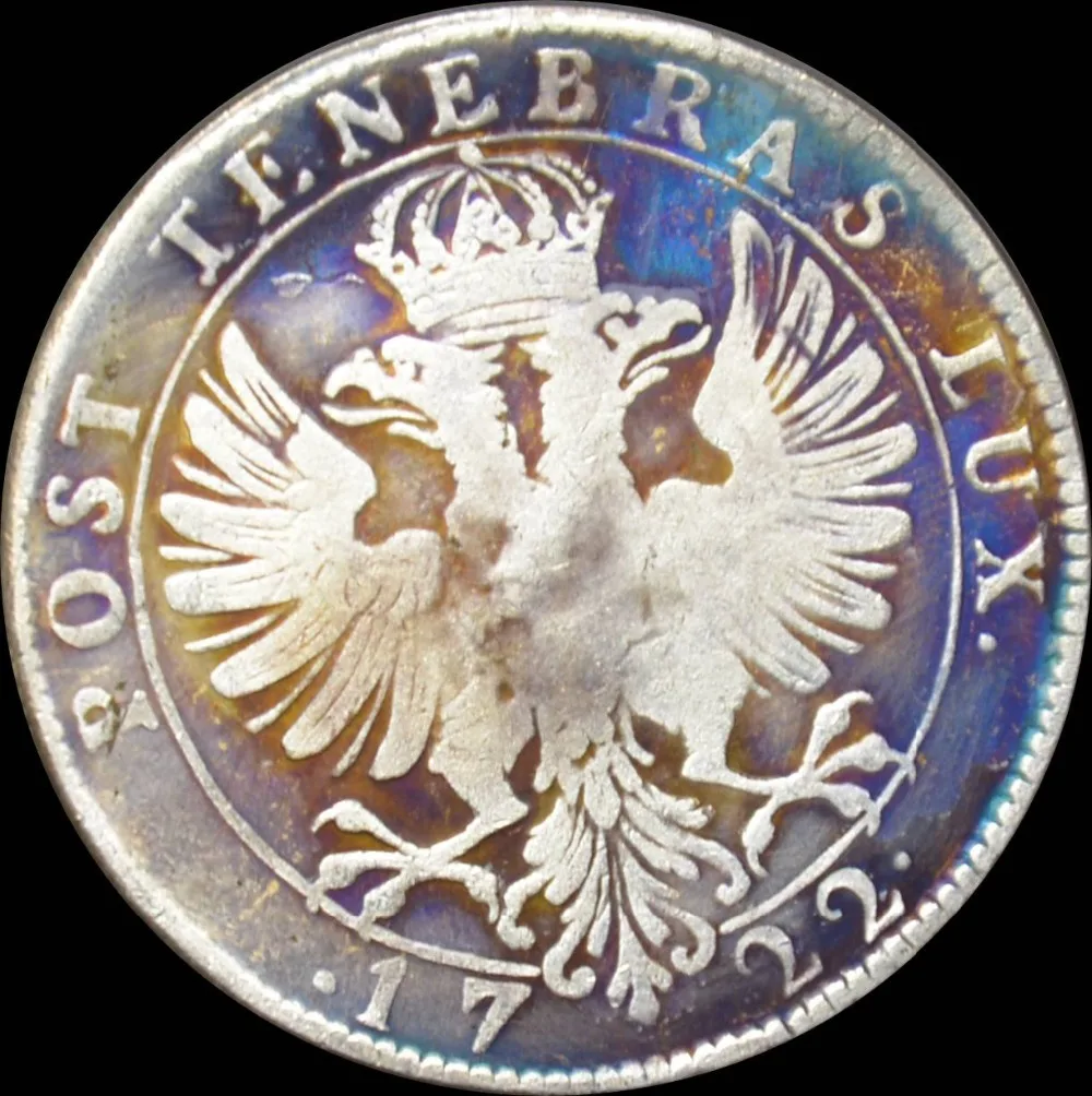 

1722 Russia Coins Nicholas II Coronation Rubles Brass Silver Plated Copy Coin High Quality Can Choose Different Colors