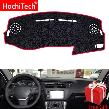 

Rose Pattern Non-slip Dashmat Dash Mat Dashboard Cover Pad Cover Carpet Car Sticker for Citroen C3-XR 2013 2014-2018 Car Styling