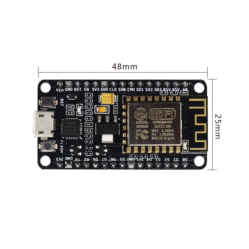 Беспроводной модуль nodemcu Lua wifi Интернет вещей макетная плата на основе ESP8266 с Pcb антенной и usb-портом подходит для Node MCU