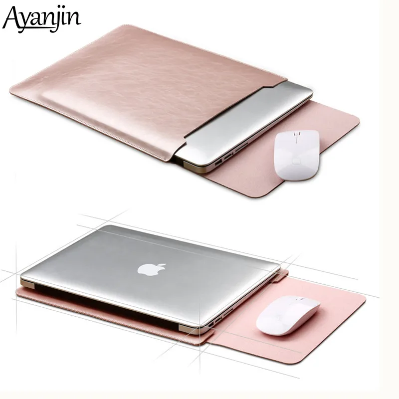 Чехол для мыши и ноутбука Xiaomi Macbook Air 11 6 12 13 чехол Retina Pro 3 15 модный кожаный