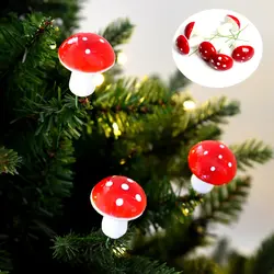 Рождественская елка маленькая гриб украшение для домашнего подарка Рождественская елка кулон домашний многоцветный DIY украшения