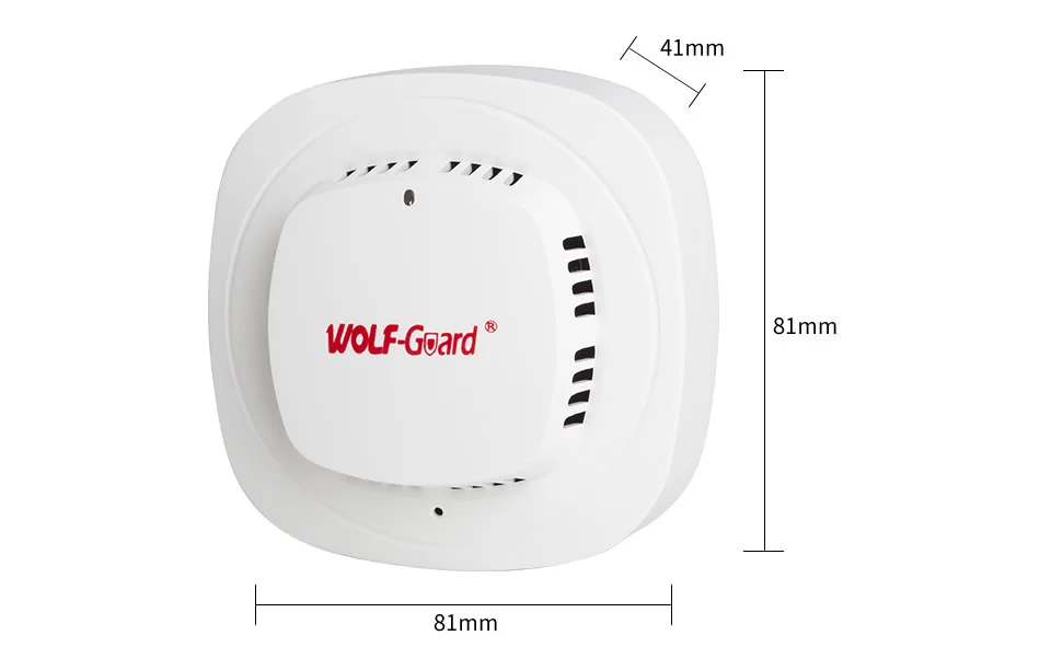 Wolf-Guard беспроводной пожарный Детектор дымовой тревоги Высокая чувствительность стабильная пожарная сигнализация Обнаружение для домашней системы безопасности YG-07A