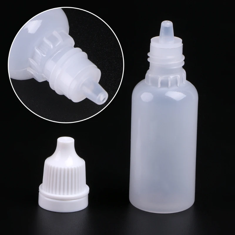 

5 pcs Empty Plastic Squeezable Dropper Bottles Eye Liquid Dropper Sample Eyes Drop Refillable Bottle 5/10/15/20/30ml