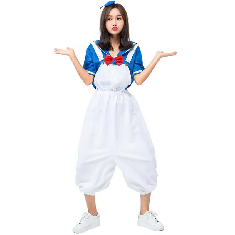 Donald Duck Cosplay Costume Female Sailor Suit Fancy Outfit Uniform Custom Made