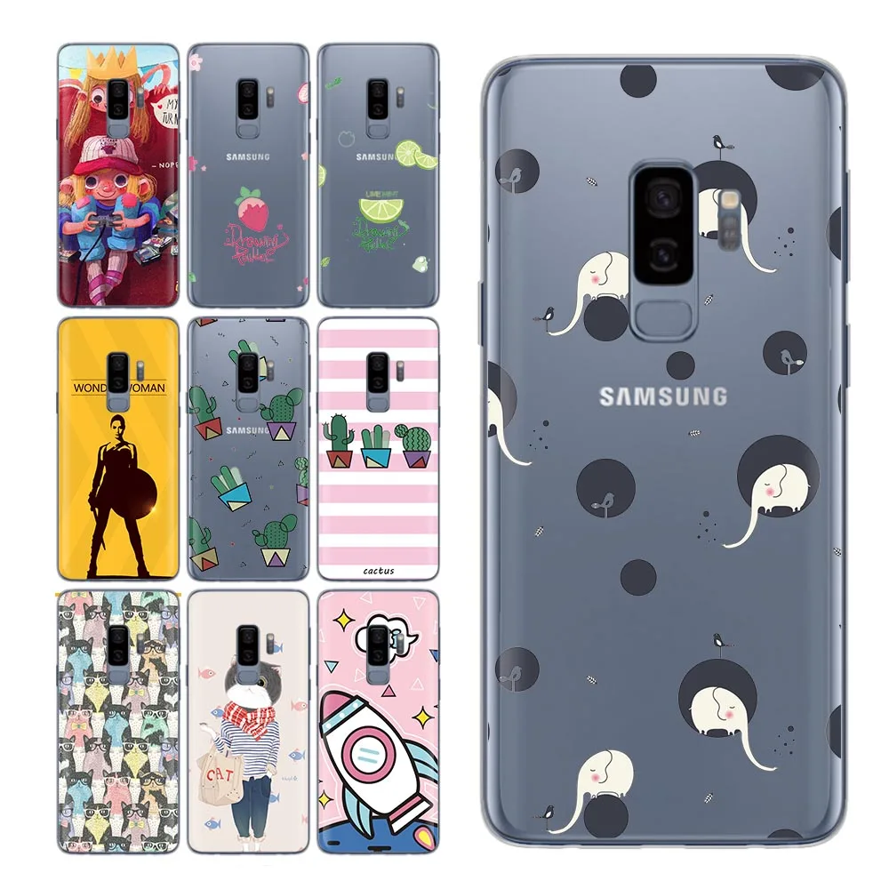 

Coque For Samsung Galaxy S9 case Cute Girls for S9 Cases Flower Texture case for Funda Samsung Galaxy S7 S7 edge S8 Plus S8 Case
