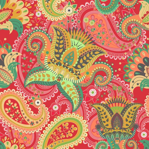 Damask pattern printed photography backdrop Art fabric newborn