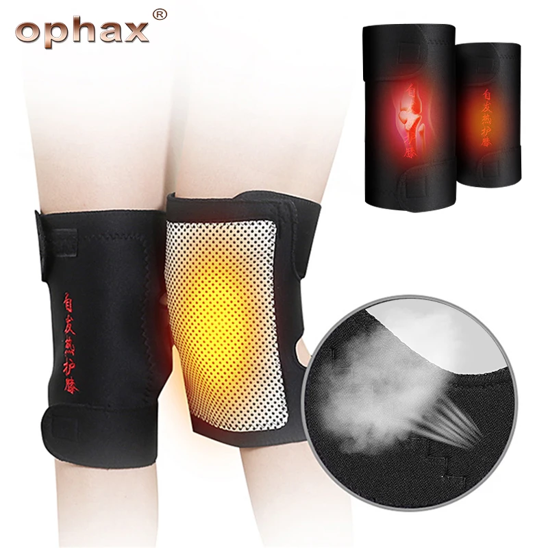 OPHAX 1 пара турмалиновый самонаколенник с подогревом магнитотерапия наколенник