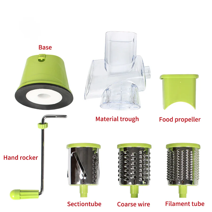 Vegetable Cutter Round Slicer Graters Potato Carrot Cheese Shredder Meat Grinder Vegetable Chopper kitchen Roller Gadgets Tool 6