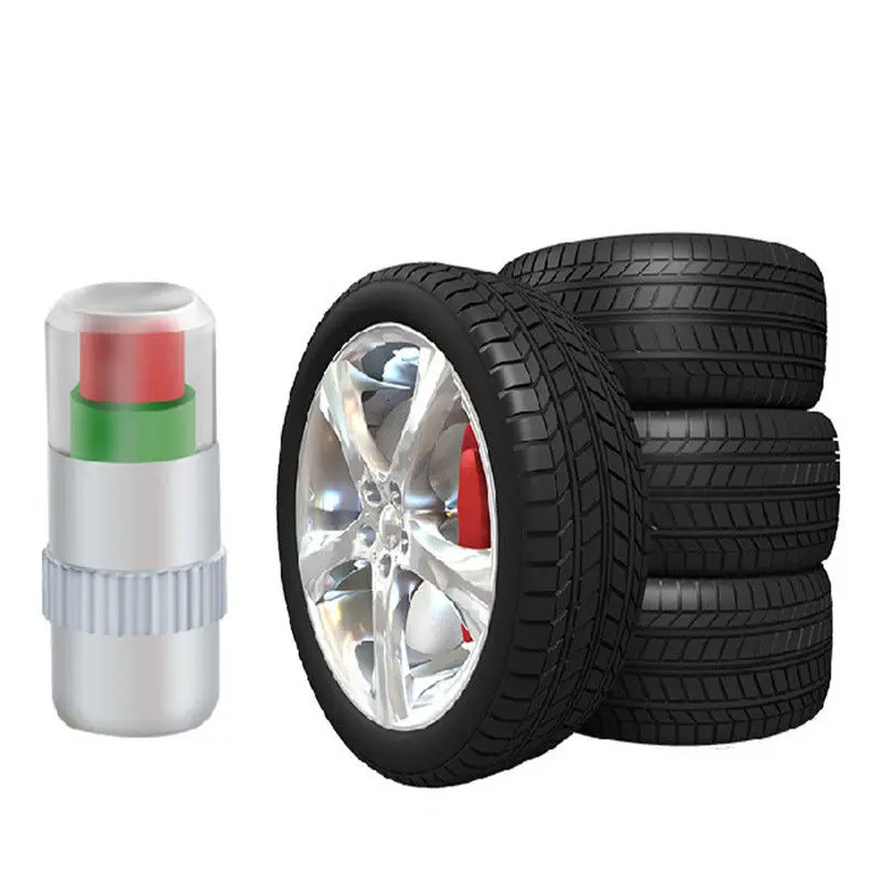 

Auto Tire Pressure Monitor Valve Warning Monitoring Cap Sensor 4 Pcs Car High Precision Alert Warning Cap Tire Pressure Meter