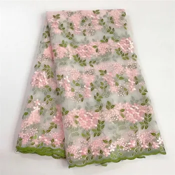 

Cheap Fabric China Embroidered Tulle Lace African Lace Fabric High Quality African Embroidered Tulle Lace Fabric For Wedding