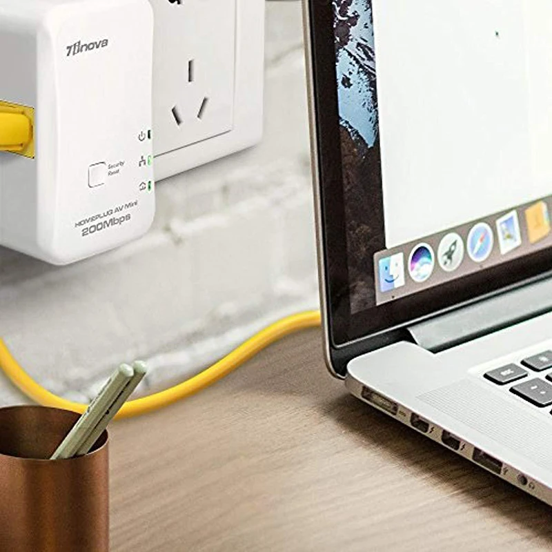 Оригинальный 7 инова 2X200 Мбит/с мини Homeplug Сетевой удлинитель AV комплект адаптера