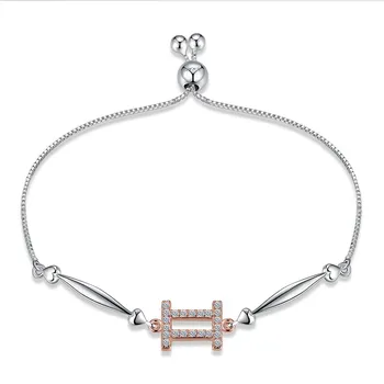 

Noble Hot Sale 925 Sterling Silver Strand Constellations of Gemini Bracelets Women Sterling Silver Jewelry Gifts