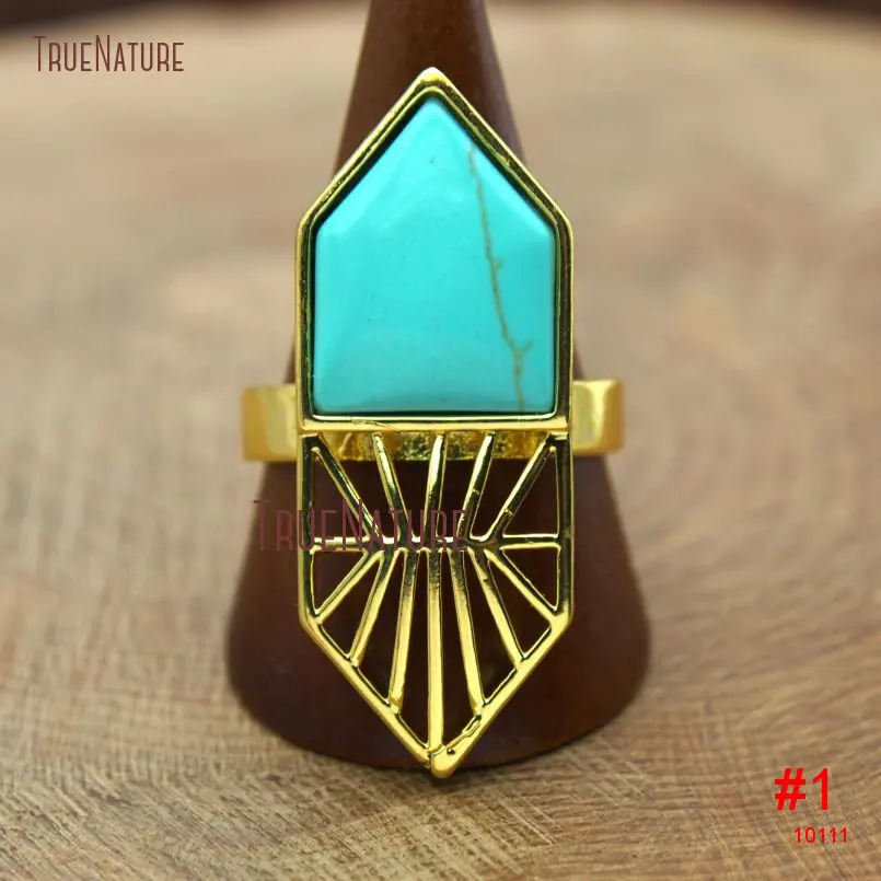 20180111-RM10114- Gold Plating Hexagon Ring_1