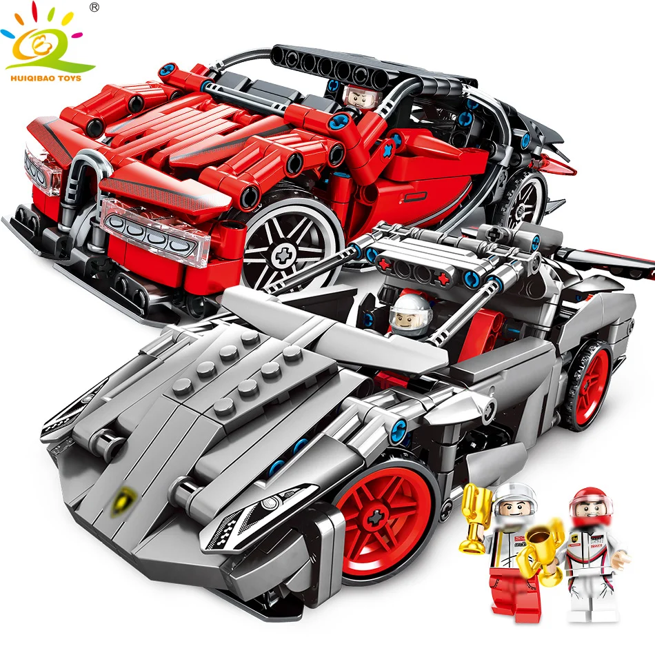 

Champions Speed Racing Car Building Blocks Compatible legoing Technic Vehicles CITY trucks Bricks children toys Christmas Gifts