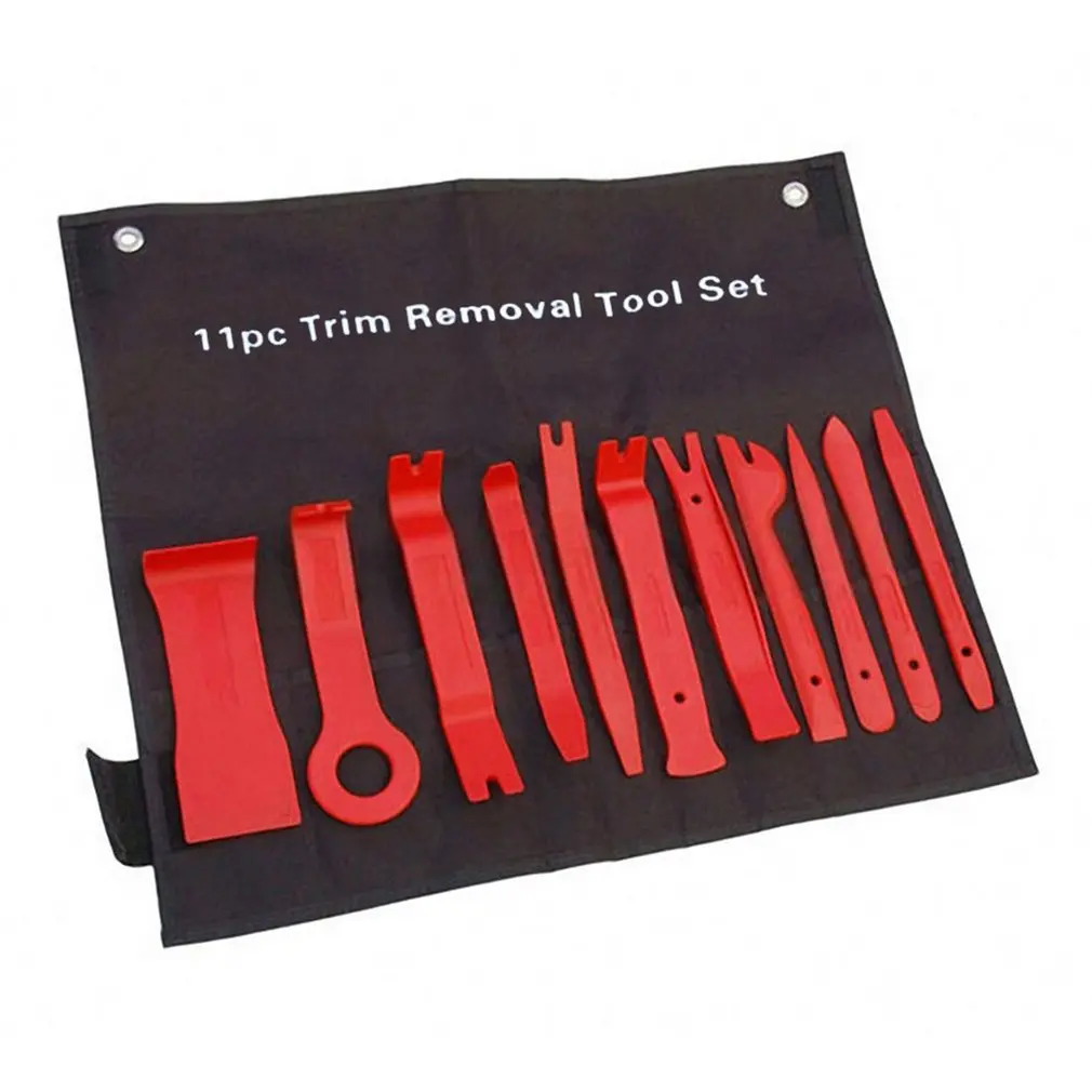 

11Pcs Removal Pry Tools Car Auto Radio Audio Repair Kit Door Dash Trim Pry Clip Stereo Panel Installer with Cloth Bag